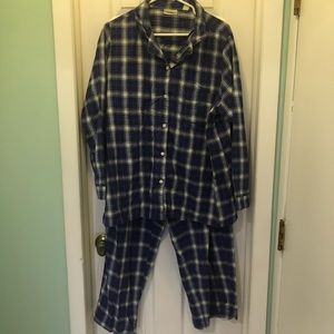 LLBean women’s pajamas 1x flannel